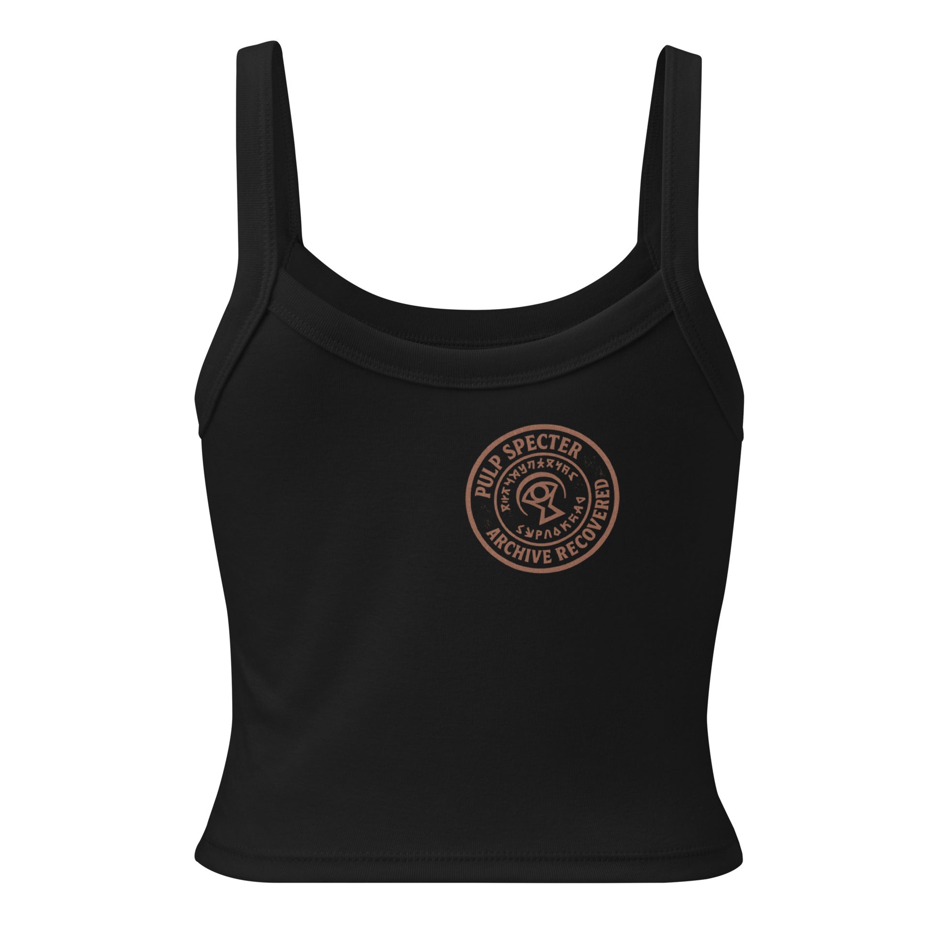 Camiseta de tirantes de canalé para mujer. The Crimson Countess. - PULP SPECTER